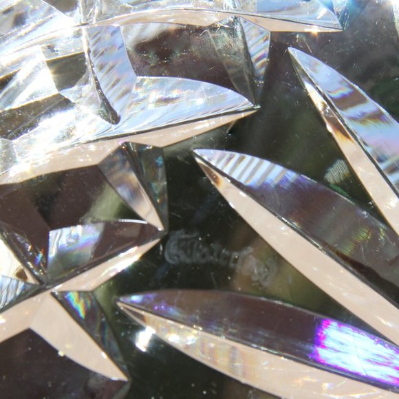 Vintage Waterford Diamond Pattern Crystal Bowl - Picture 10 of 13